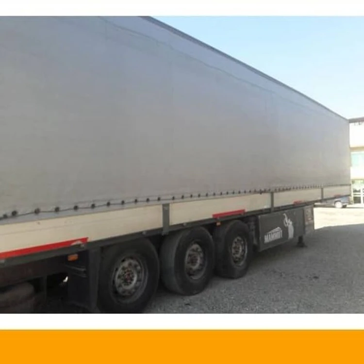 پارچه برزنت کانتینری یک رو درجه یک ضد آب رنگ طوسی روشن وزن بالا چادر طبیعت
