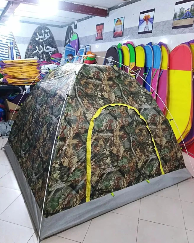 چادر مسافرتی مدل عصایی و میله ای مناسب ۸ نفره