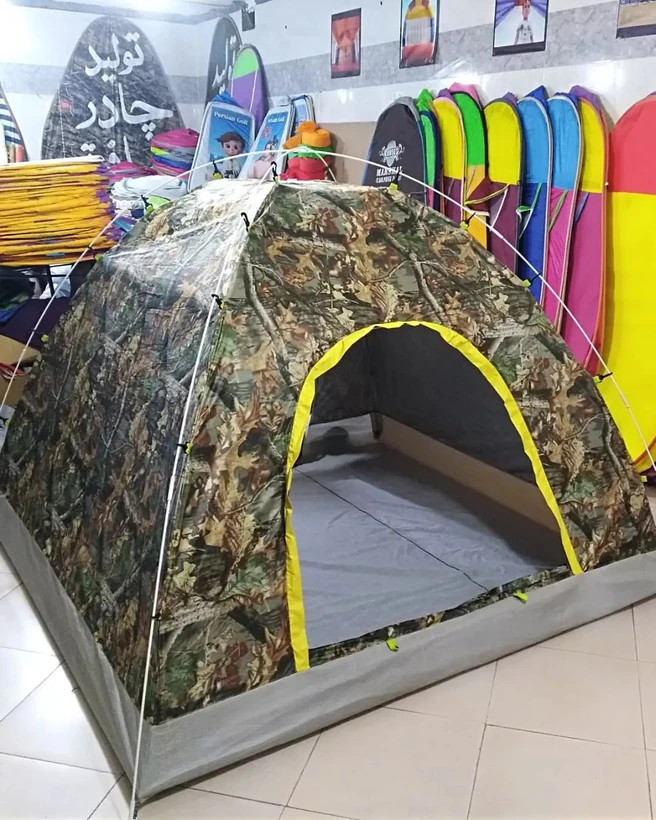 چادر مسافرتی مدل عصایی و میله ای مناسب ۸ نفره