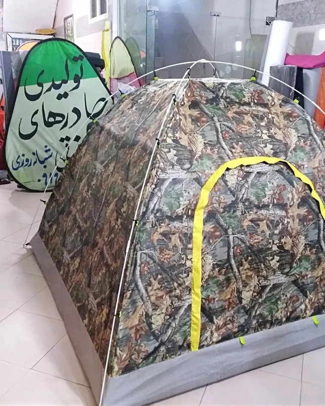 چادر مسافرتی مدل عصایی و میله ای مناسب ۸ نفره