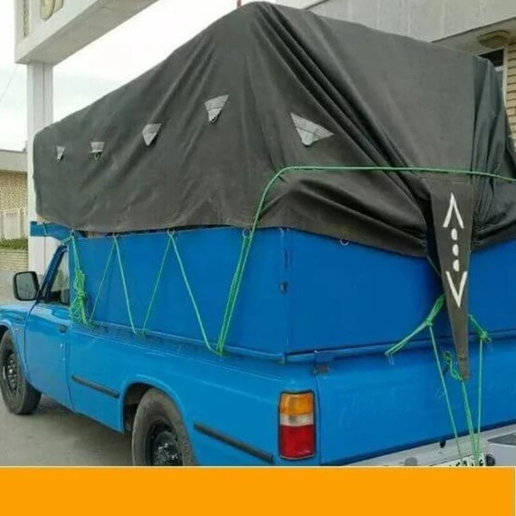 پارچه برزنت ۳لا ۶لا عرض ۲ متر رنگ خاکی و سبز یشمی درجه یک