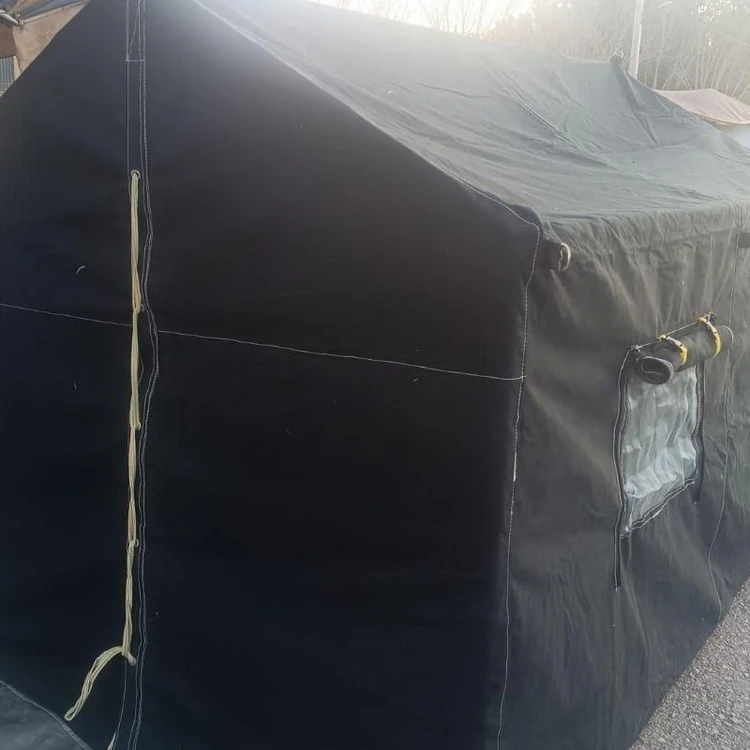 چادر  خیمه عشایری خیمه 2 در 3 جنس برزنتی و لوله گاز همراه با جای لوله بخاری صد درصد ضد آب