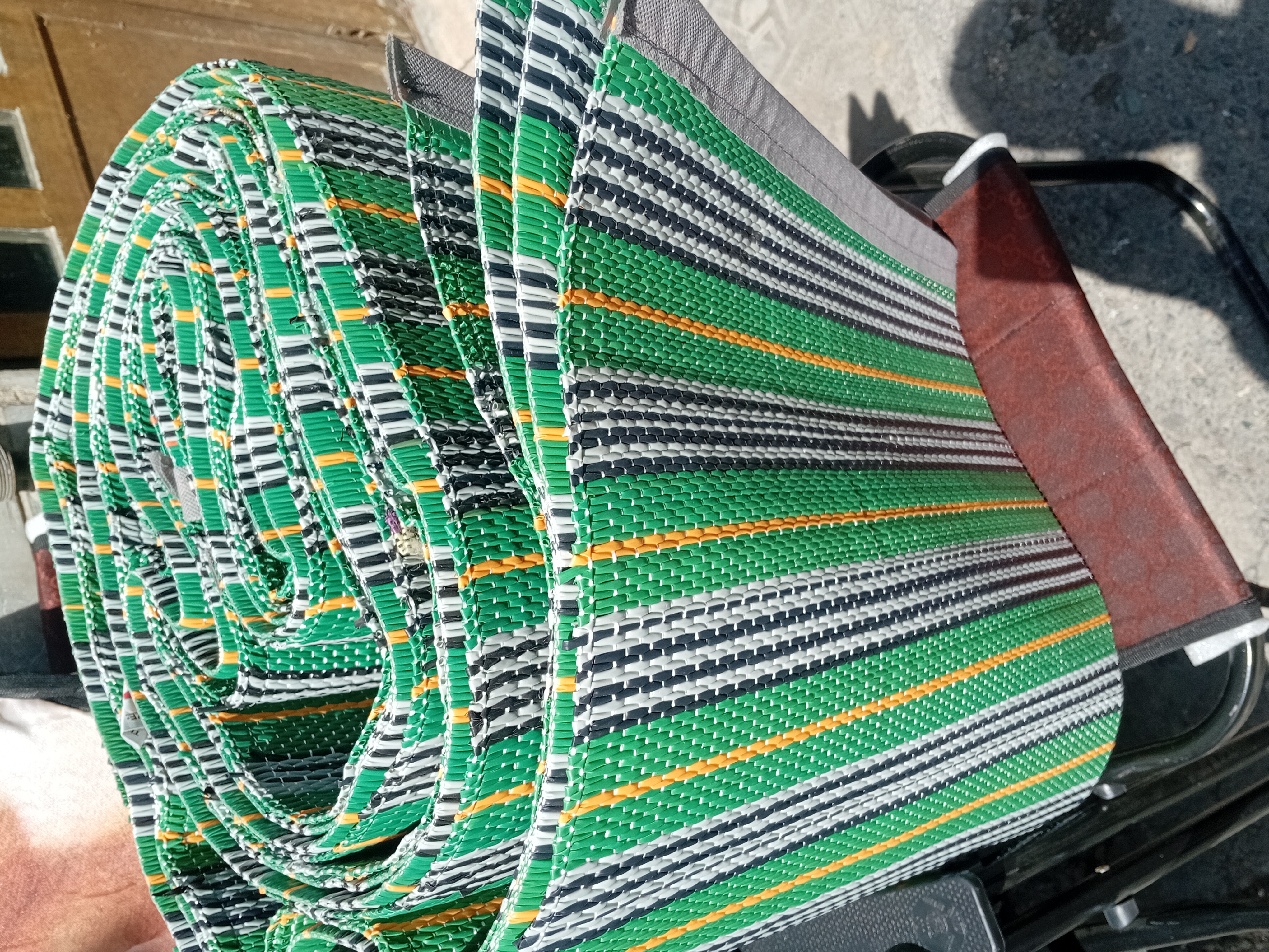 زیر اندازمسافرتی ۱۲ نشین ۹متری یاردی زیر انداز ضدآب زیراندازحصیری